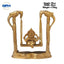 Brass Ganesh on Swing w/ Parrot Design-Global Food Hub