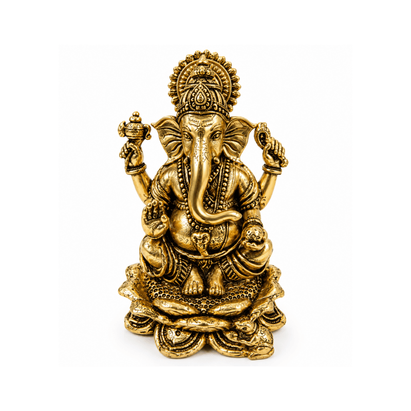 Brass Ganesha S Miniature Statue-Global Food Hub