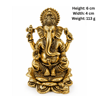 Brass Ganesha S Miniature Statue-Global Food Hub