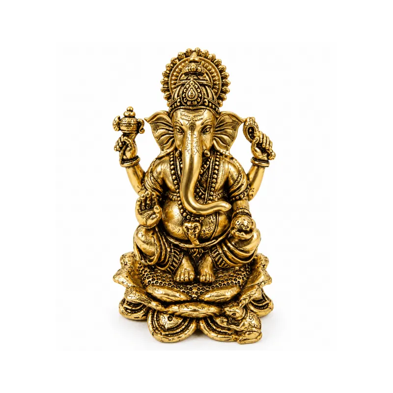 Brass Ganesha XS Miniature Statue-Global Food Hub