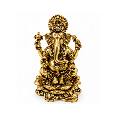 Brass Ganesha XS Miniature Statue-Global Food Hub