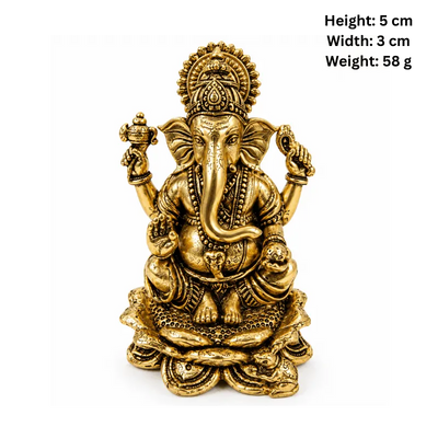 Brass Ganesha XS Miniature Statue-Global Food Hub