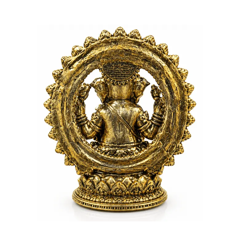 Brass Ganpati Arch Miniature Statue-Global Food Hub