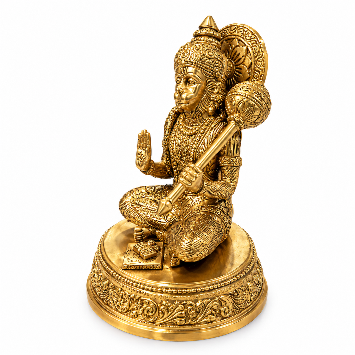Brass Hanuman : Height 19cm-Global Food Hub