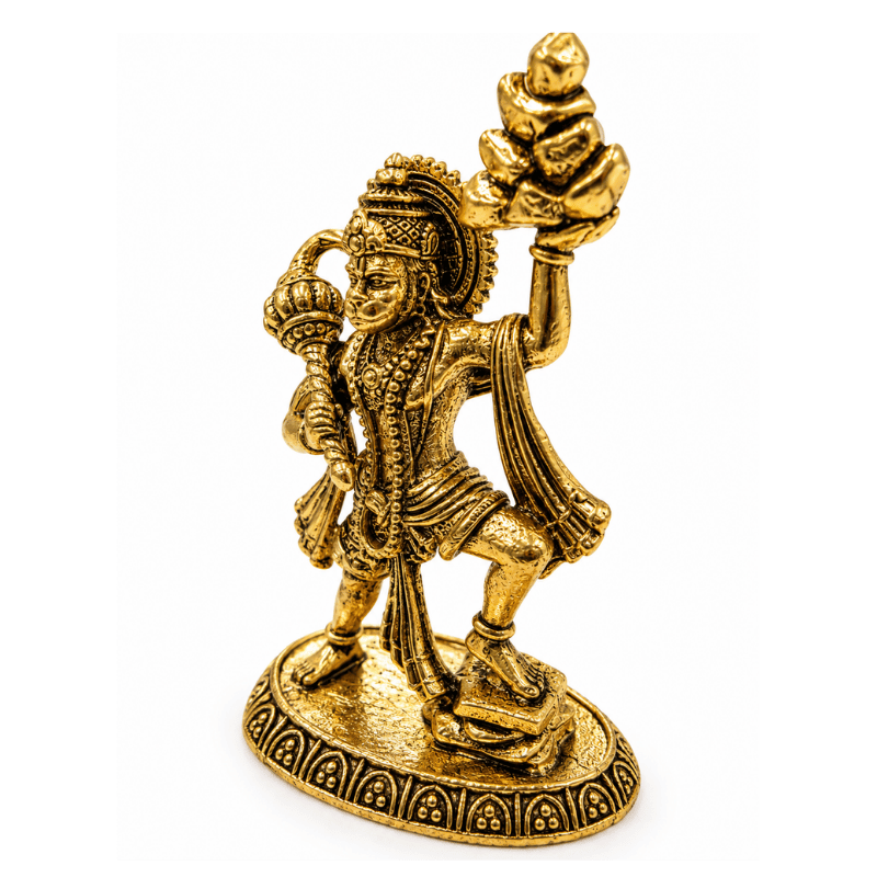 Brass Hanuman S Miniature statue with Parbat-Global Food Hub