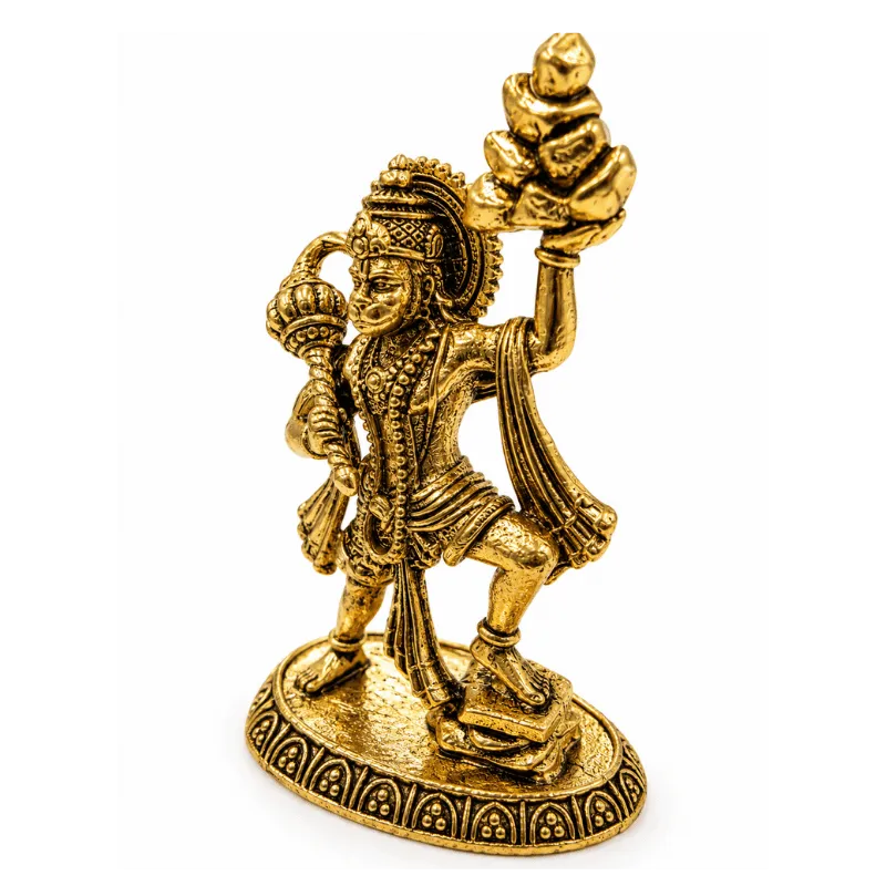 Brass Hanuman S Miniature statue with Parbat-Global Food Hub