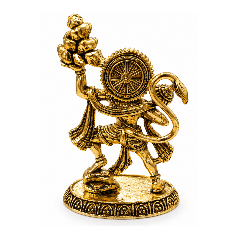 Brass Hanuman S Miniature statue with Parbat-Global Food Hub