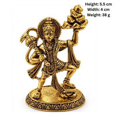 Brass Hanuman S Miniature statue with Parbat-Global Food Hub