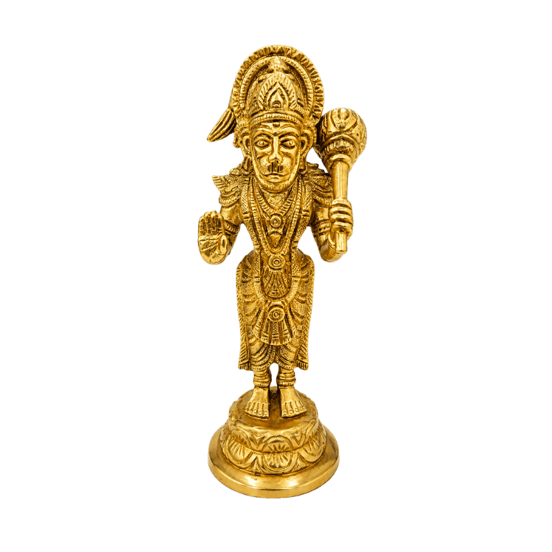 Brass Hanuman- Standing-Global Food Hub