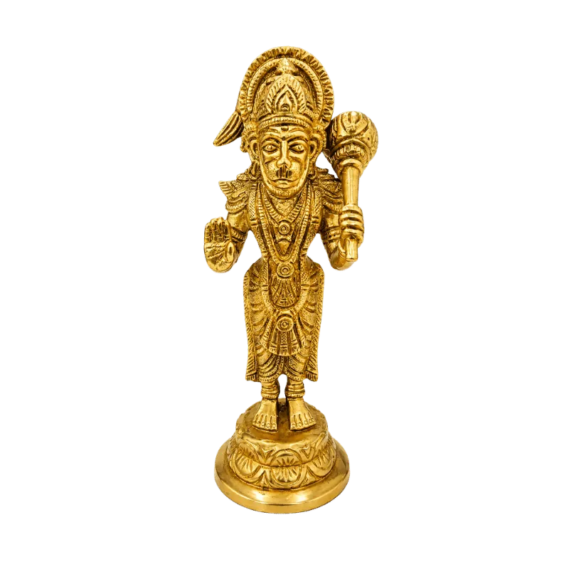Brass Hanuman- Standing-Global Food Hub