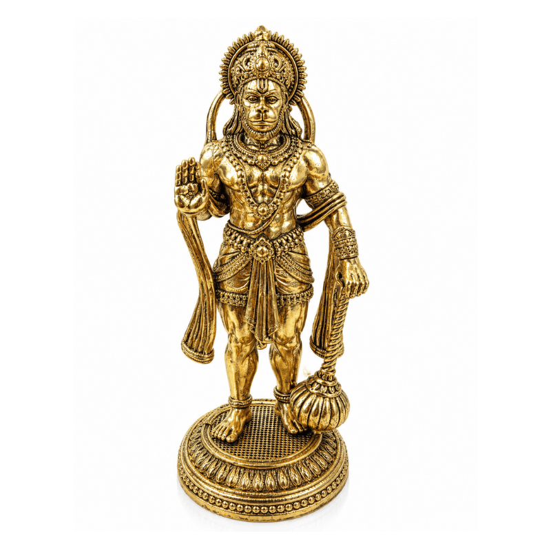 Brass Hanuman Standing Statue-Global Food Hub