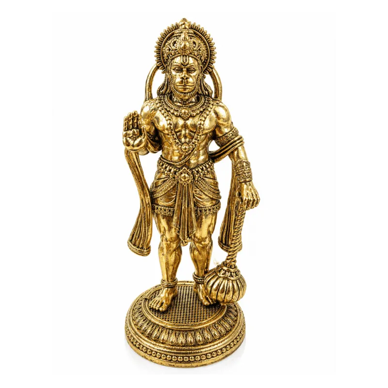 Brass Hanuman Standing Statue-Global Food Hub