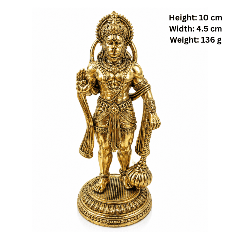 Brass Hanuman Standing Statue-Global Food Hub