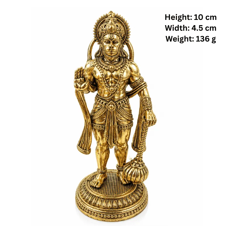 Brass Hanuman Standing Statue-Global Food Hub
