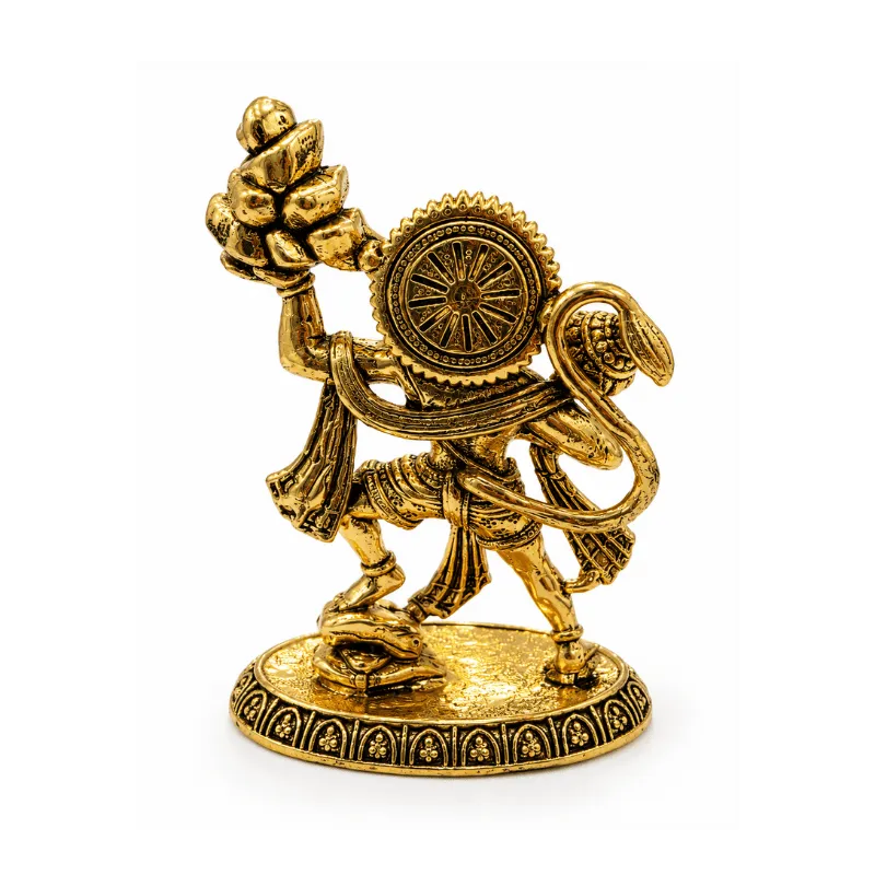Brass Hanuman XS Miniature statue with Parbat-Global Food Hub
