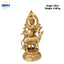 Brass Krishna With Cow Statue-Global Food Hub