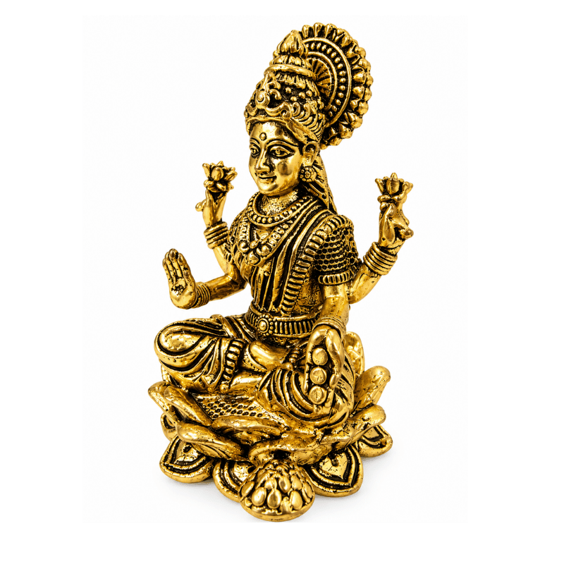 Brass Lakshmi Maa S Miniature-Statue-Global Food Hub