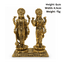 Brass Lakshmi Narayan XS Miniature Statue-Global Food Hub