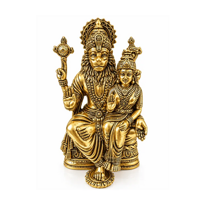 Brass Lakshmi Narsimha L Miniature Statue-Global Food Hub
