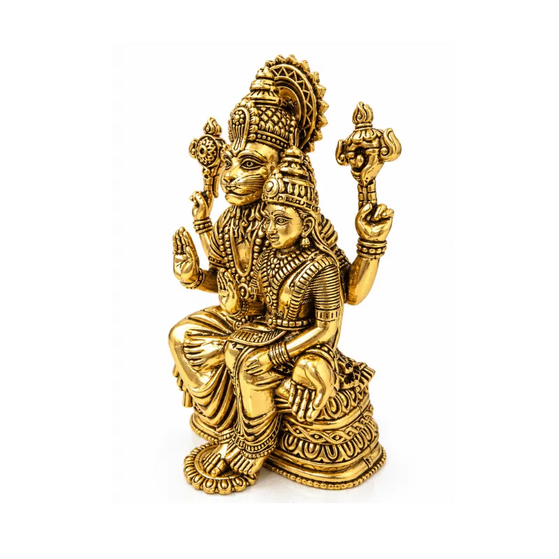Brass Lakshmi Narsimha L Miniature Statue-Global Food Hub