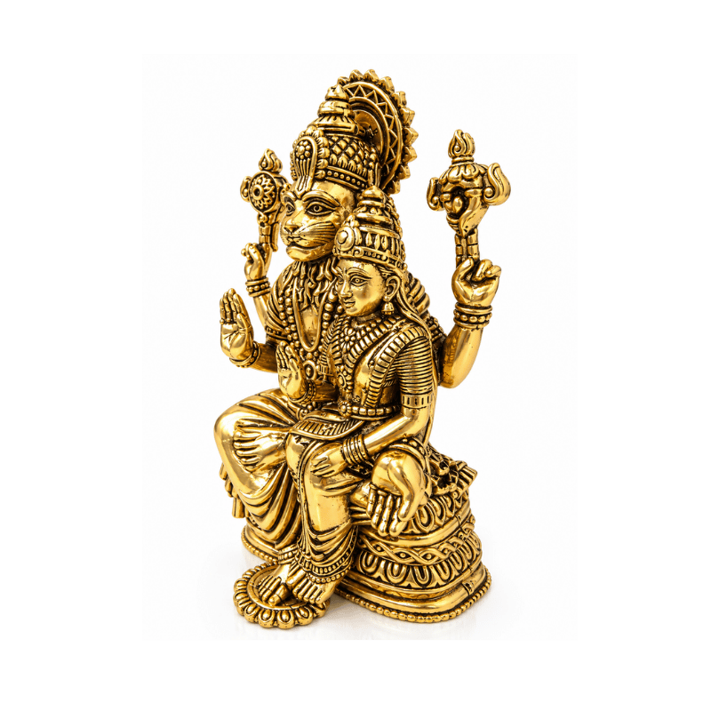 Brass Lakshmi Narsimha M Miniature Statue-Global Food Hub