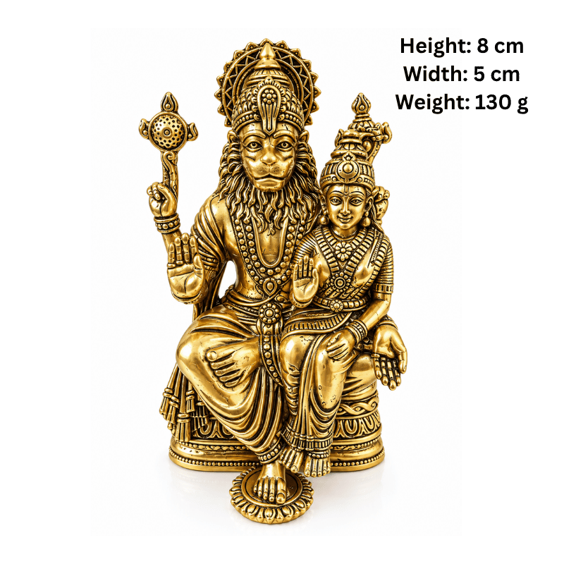 Brass Lakshmi Narsimha M Miniature Statue-Global Food Hub