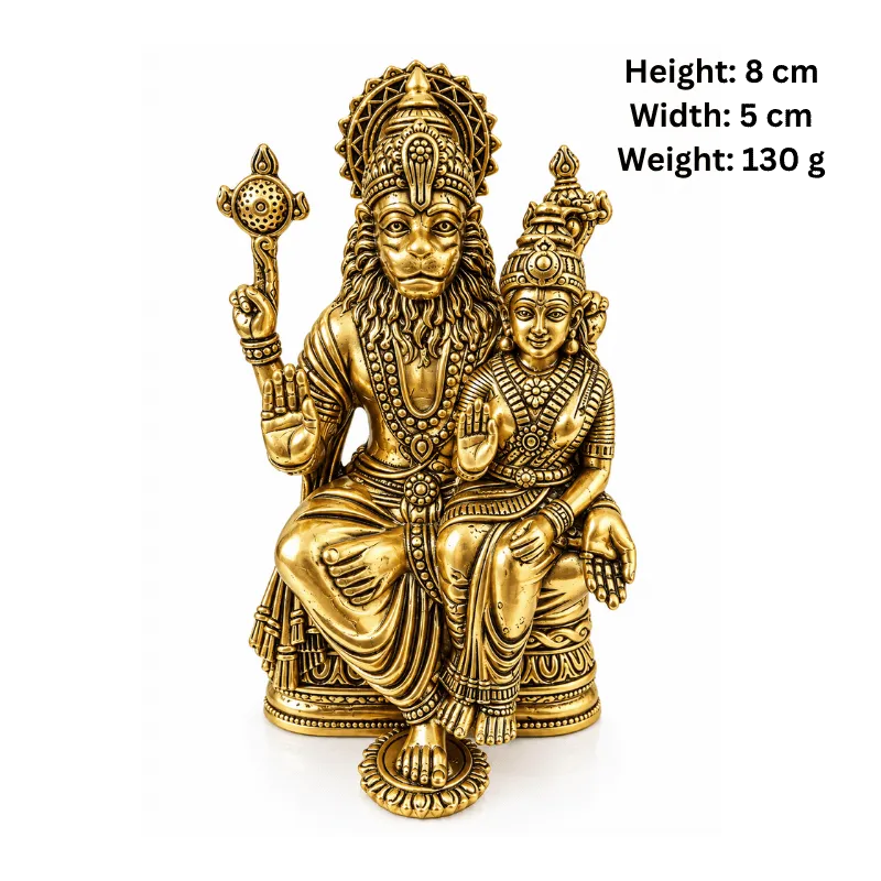 Brass Lakshmi Narsimha M Miniature Statue-Global Food Hub