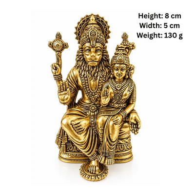 Brass Lakshmi Narsimha M Miniature Statue-Global Food Hub