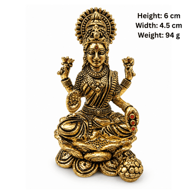 Brass Maa Lakshmi S Miniature-Statue-Global Food Hub