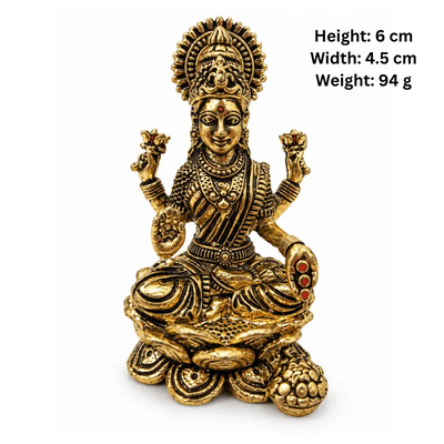 Brass Maa Lakshmi S Miniature-Statue-Global Food Hub