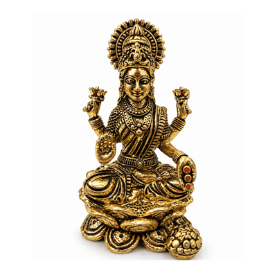 Brass Maa Lakshmi S Miniature-Statue-Global Food Hub