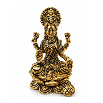 Brass Maa Lakshmi S Miniature-Statue-Global Food Hub