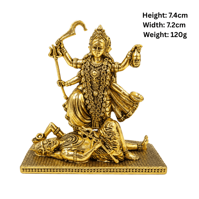 Brass Mahisasur Mardini Durga Miniature Statue-Global Food Hub
