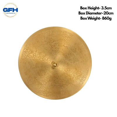 Brass Masala Box 7 Small Bowls with 1 Spoon-Global Food Hub