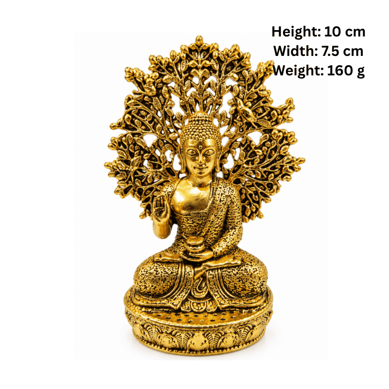 Brass Meditating Buddha M Statue-Global Food Hub