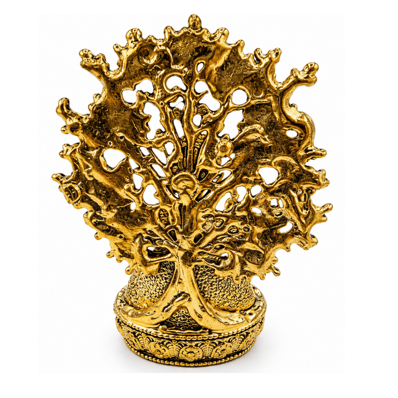 Brass Meditating Buddha XS Miniature Statue-Global Food Hub