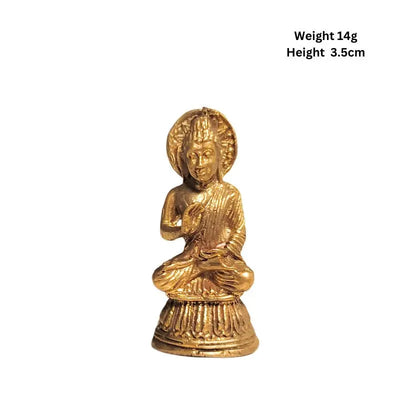Brass Mini Meditating Buddha-Global Food Hub