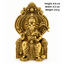 Brass Miniature Ganesha S on Chair-Global Food Hub