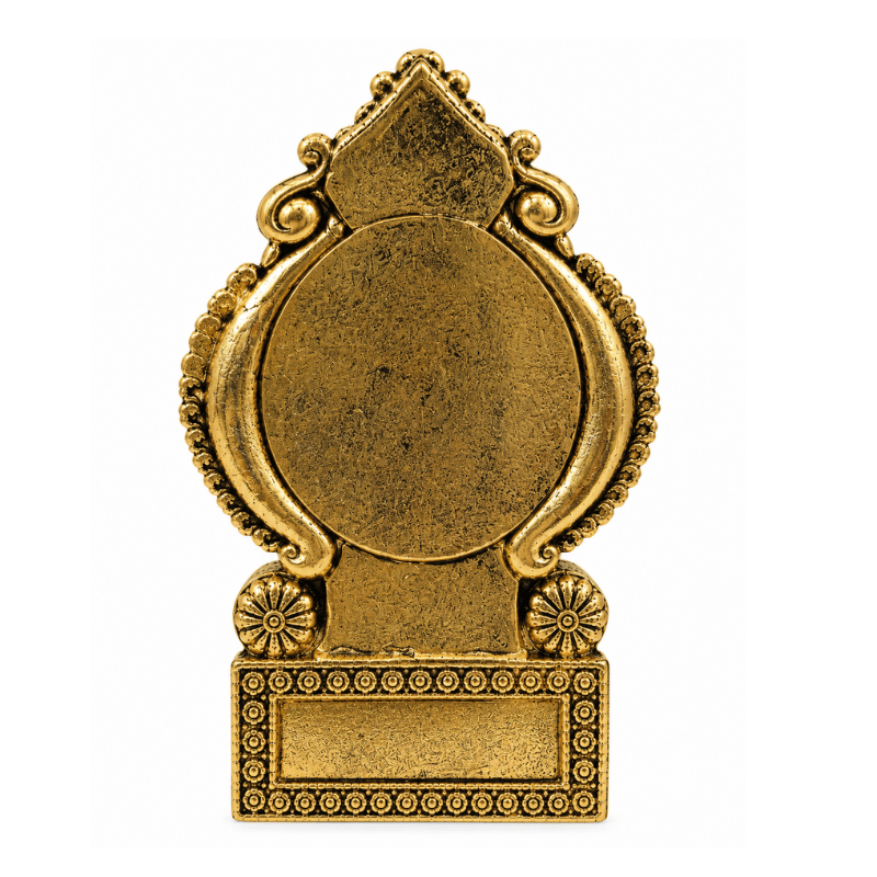 Brass Miniature Ganesha on Chair-Global Food Hub