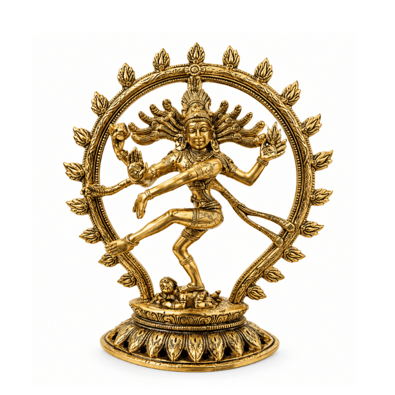 Brass Natarajan Statue : Weight- 1.29Kg-Global Food Hub