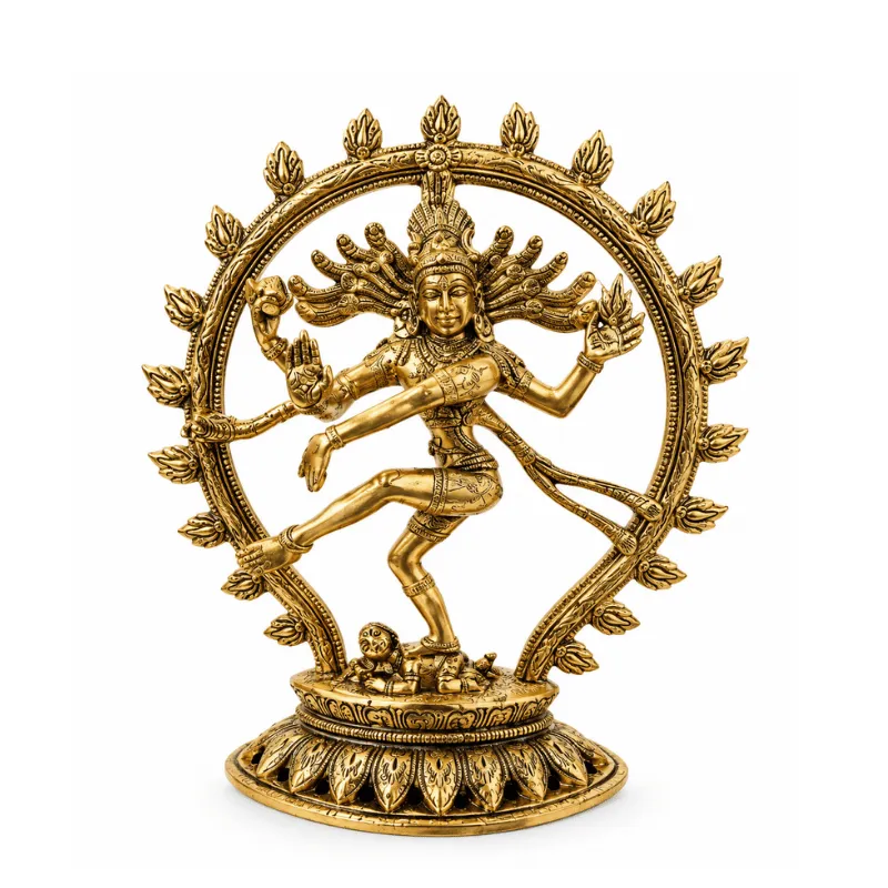 Brass Natarajan Statue : Weight- 1.29Kg-Global Food Hub