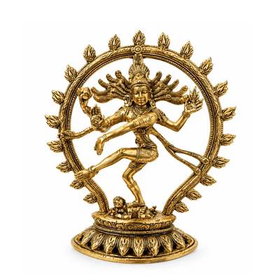Brass Natarajan Statue : Weight- 1.29Kg-Global Food Hub