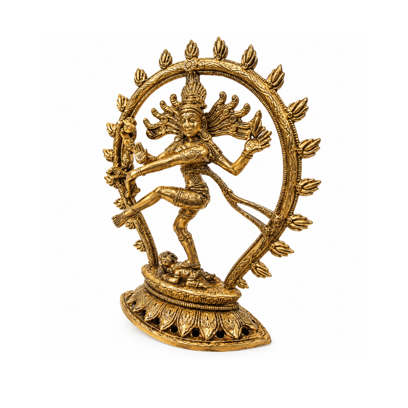 Brass Natarajan Statue : Weight- 1.29Kg-Global Food Hub