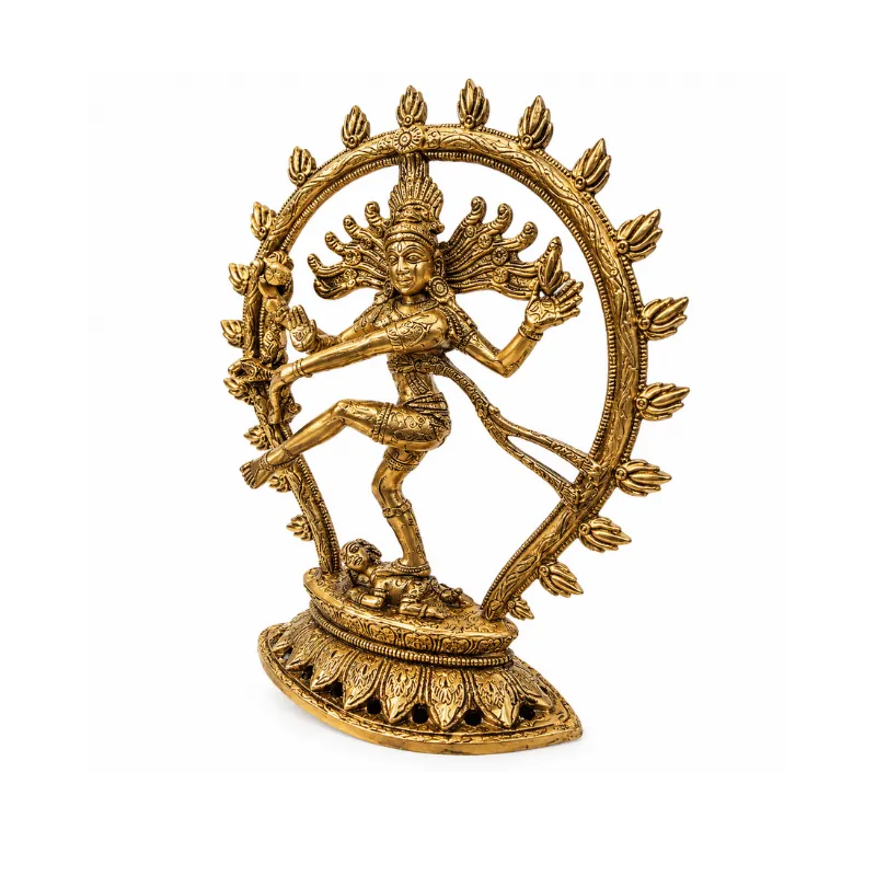 Brass Natarajan Statue : Weight- 1.29Kg-Global Food Hub