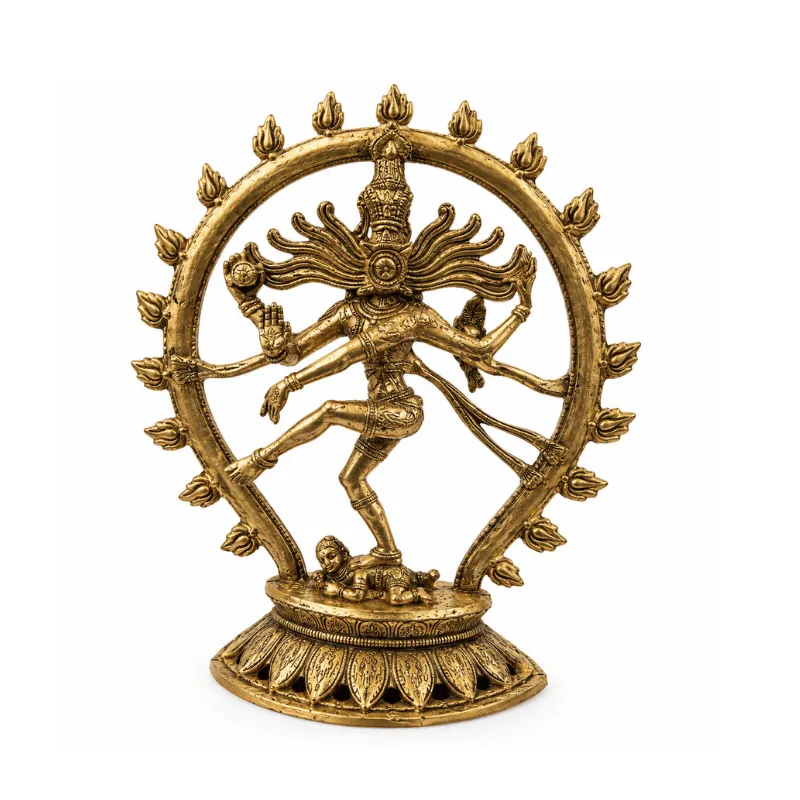 Brass Natarajan Statue : Weight- 1.29Kg-Global Food Hub