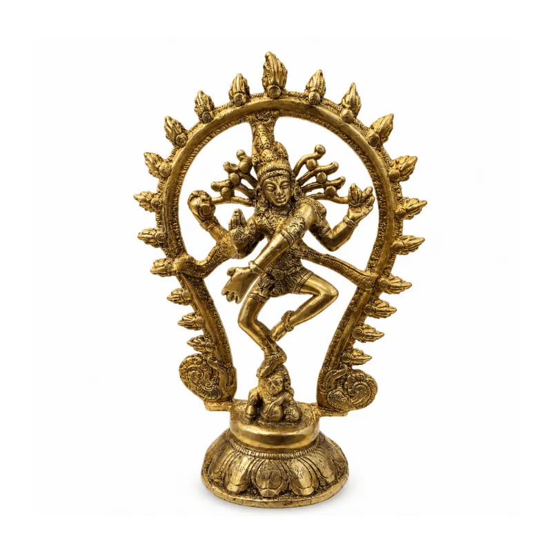 Brass Natarajan Statue: Weight 940g-Global Food Hub
