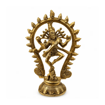 Brass Natarajan Statue: Weight 940g-Global Food Hub