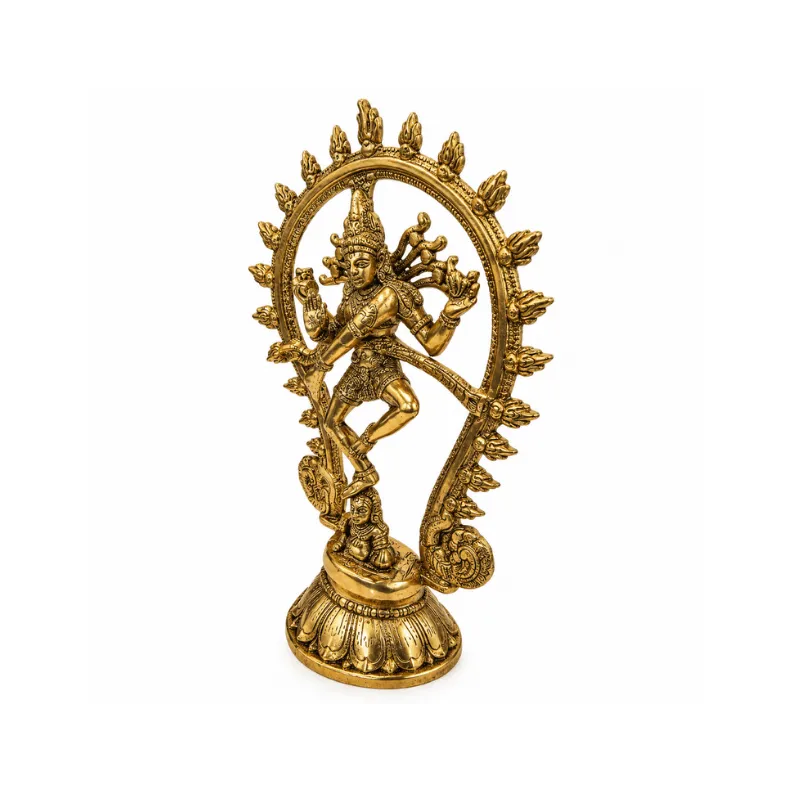 Brass Natarajan Statue: Weight 940g-Global Food Hub