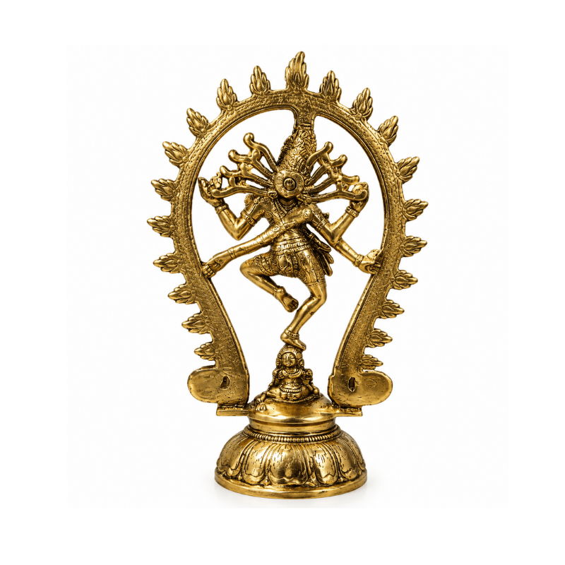 Brass Natarajan Statue: Weight 940g-Global Food Hub