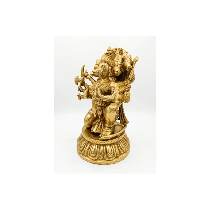Brass Panchmukhi Hanuman - 4.3kg-Global Food Hub